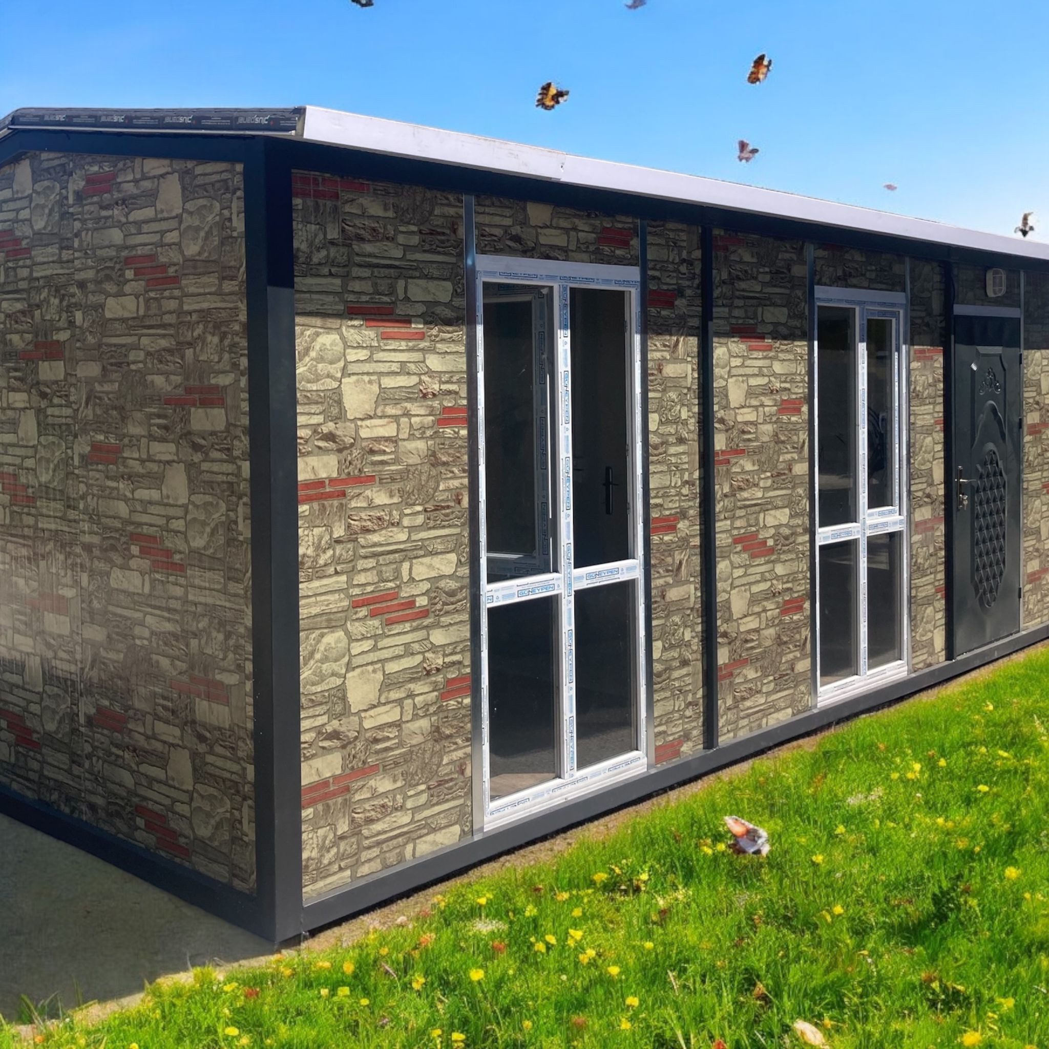 Beşik Çatılı Konteyner