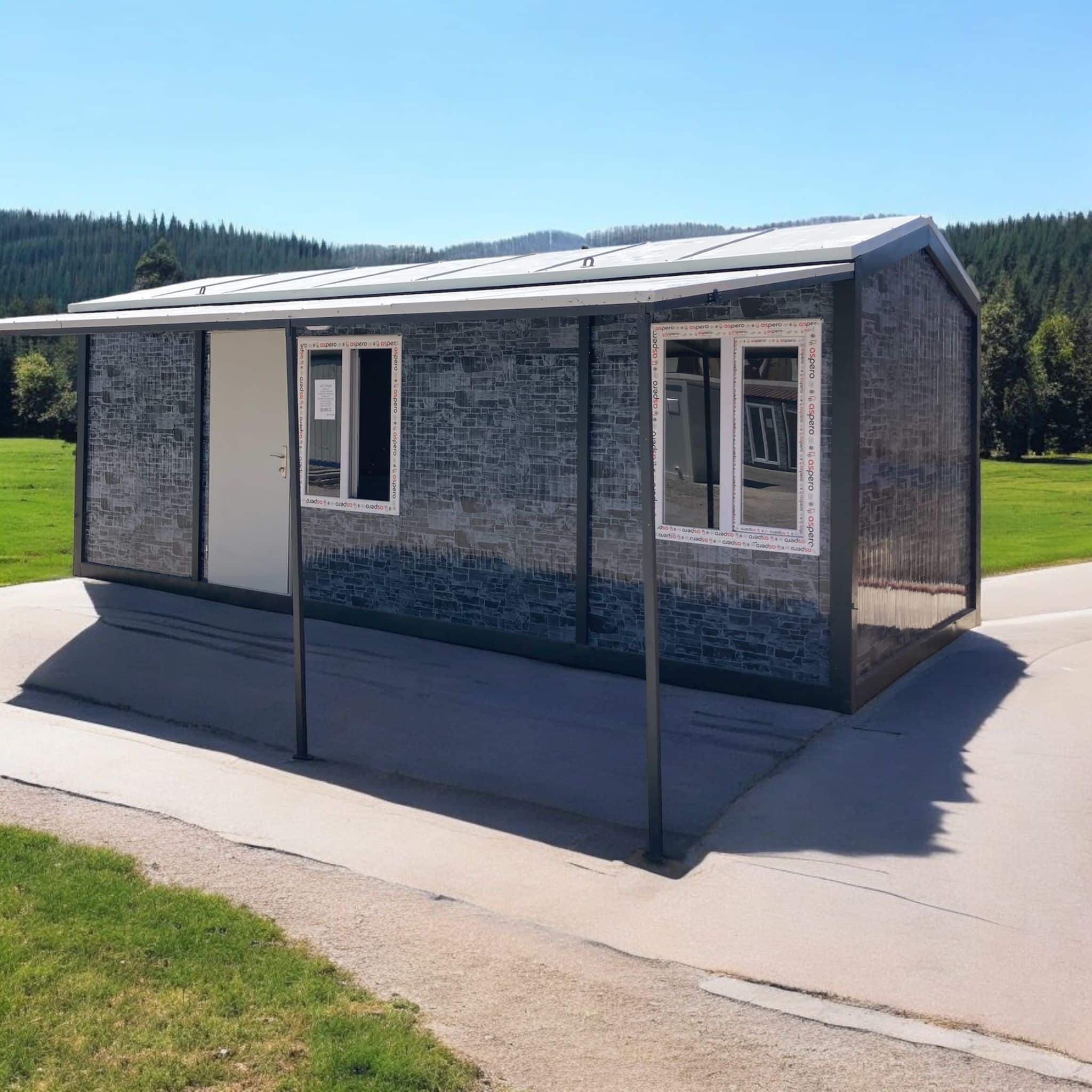 Beşik Çatılı Konteyner