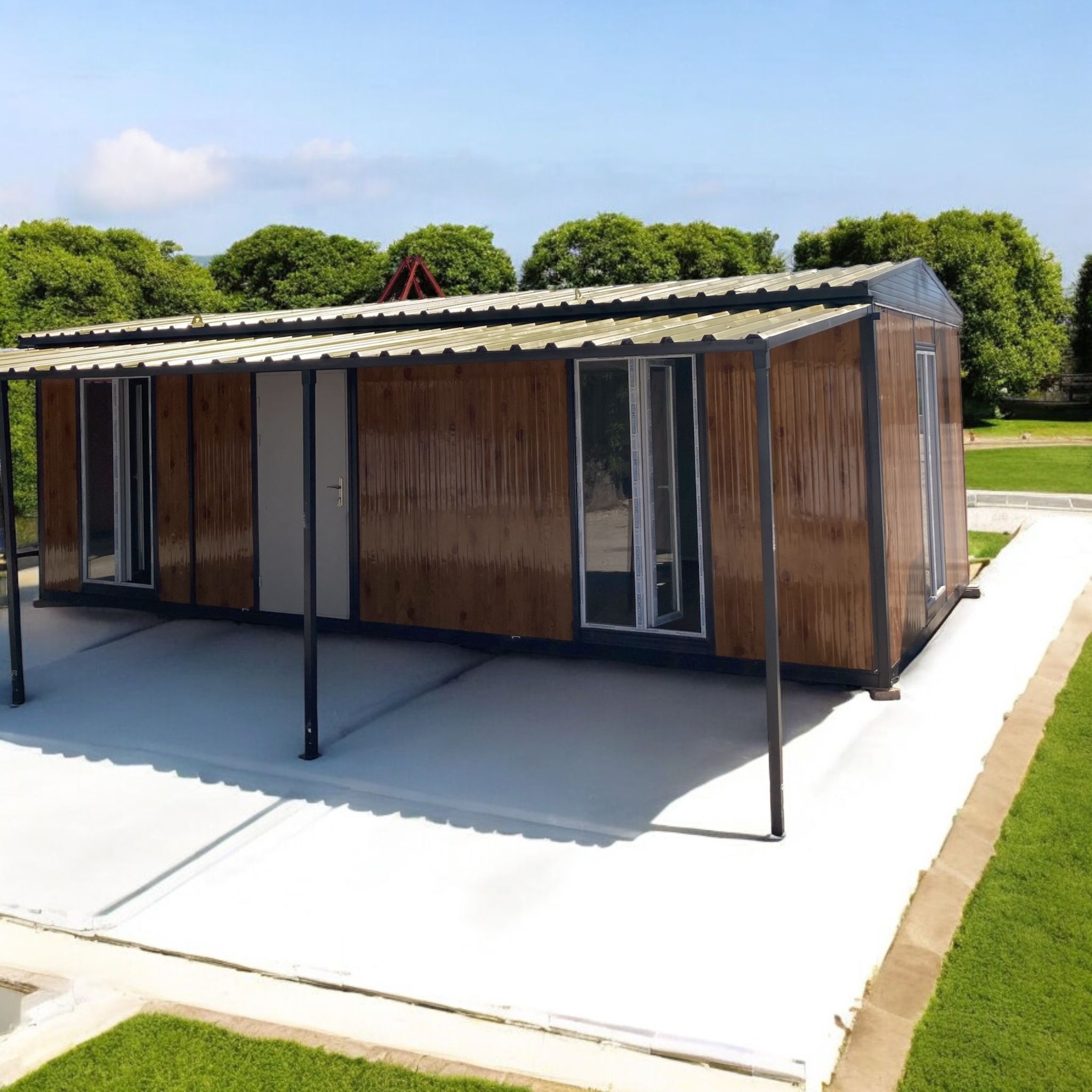 Çatılı Verandalı Konteyner