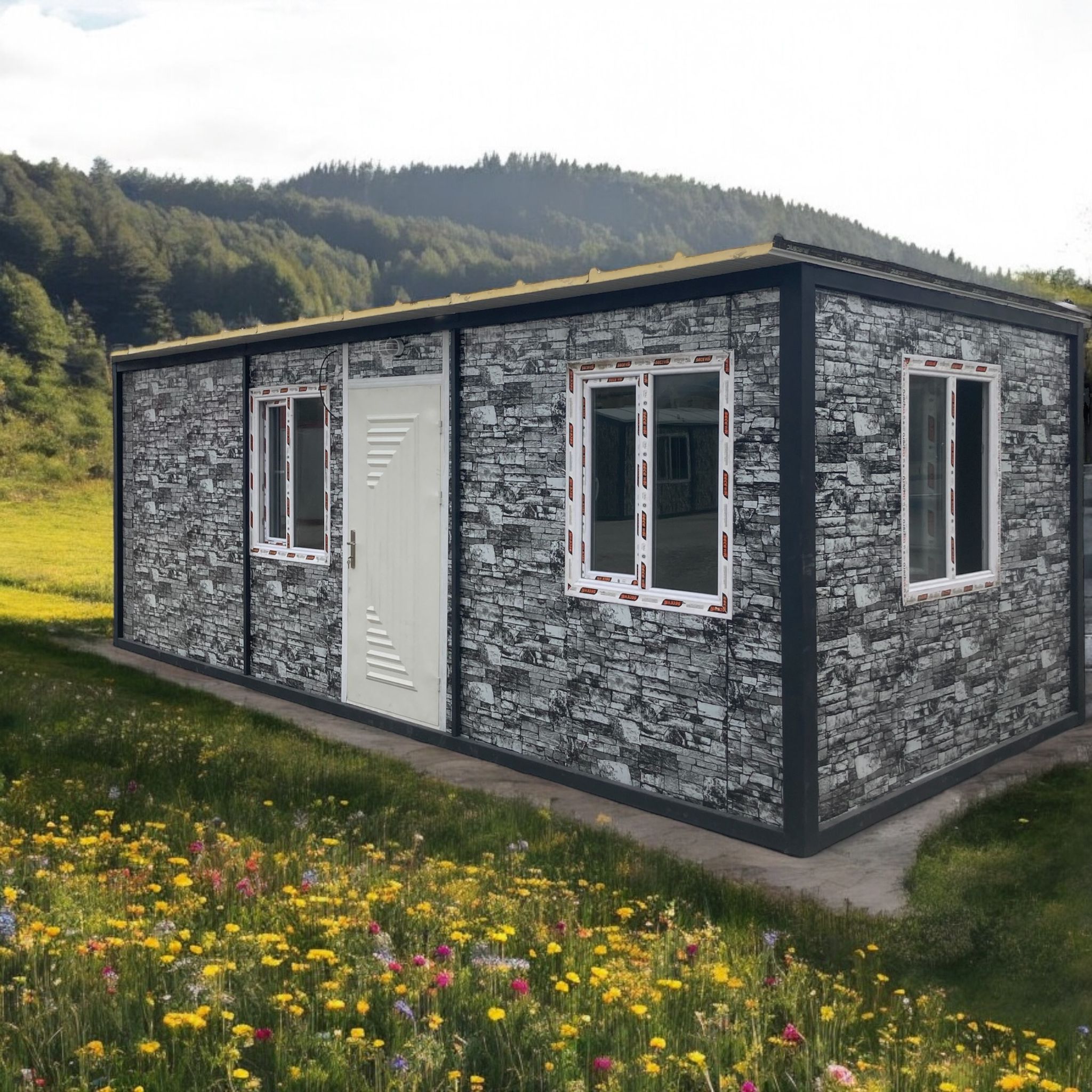 Taş Desenli Konteyner